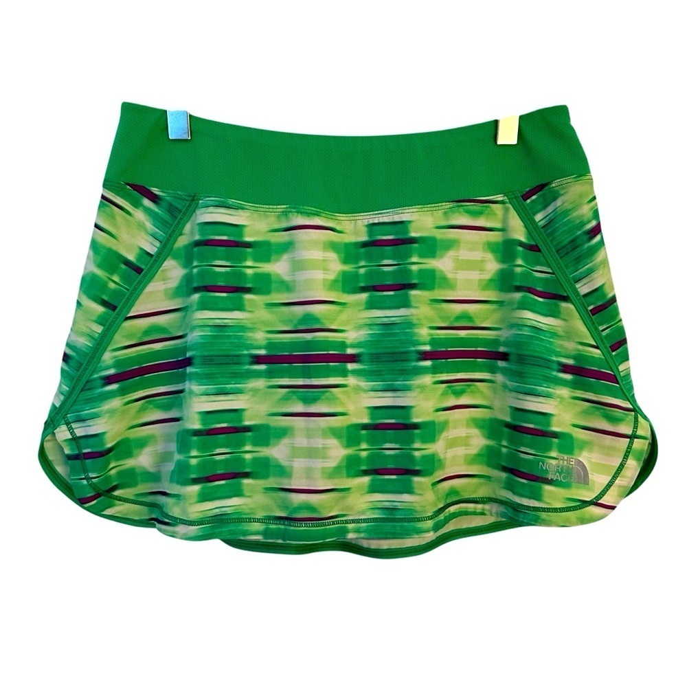 The North Face | Women's Green & Purple Stripe Built in Shorts & Skort Size M